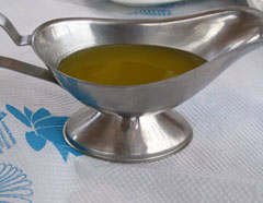 Lemon oil dressing