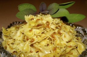 Strained Egg Noodles with Brown Butter and Cheese