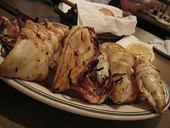 Grilled Squid - Calamari sti Skara