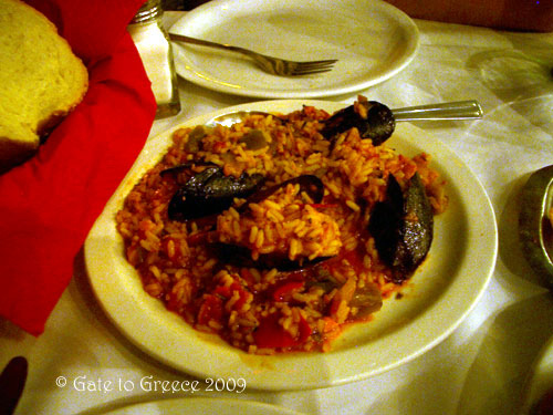 Mussels with Rice - Mythopilafo