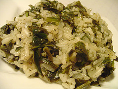 Pilaf with Spinach - Spanakorizo