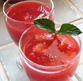 Chilled Watermelon Soup - Karpouzosoupa
