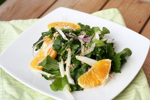 Arugula Salad with Fennel Root & Orange