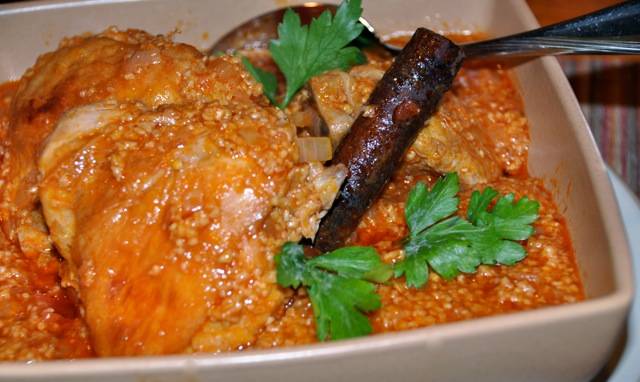 Chicken Stew with Trahana - Kotopoulo me Trahana