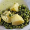 Dilled Peas with Potatoes - Arakas me Patates