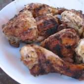 Grilled Thyme Chicken - Kotopoulo sta Karvouna me Thimari