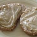 Tahinomelo (Sesame Honey Spread) on Whole Grain Bread