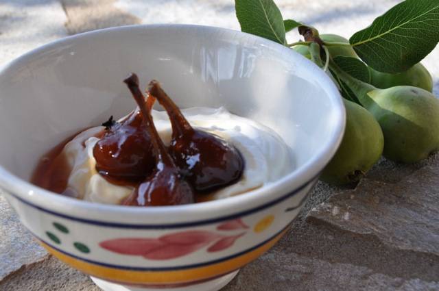 Pear Spoon Sweet - Greek Pear Preserves
