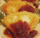 Fried goat cheese with preserves