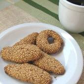 Greek Sesame Olive Oil Cookies