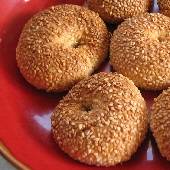 Christmas Cookie Rings with Sesame