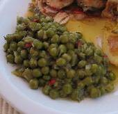 Dilled peas with peppers