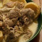 Egg-Lemon Lamb with Artichoke Hearts