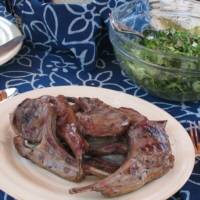 Grilled Lamb Chops with Thyme Rub
