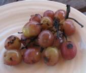 Grilled Red Grapes