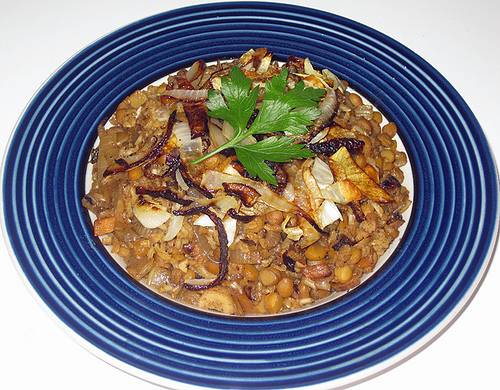 Moujendra (Lentil & Rice Pilaf)