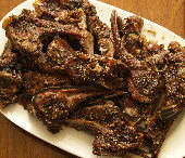 Peppered lamb chops