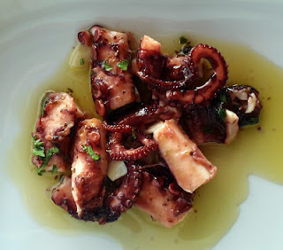 Marinated octopus