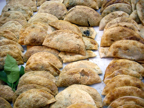 Kalitsounia me Mizithra (Cheese Crescents)