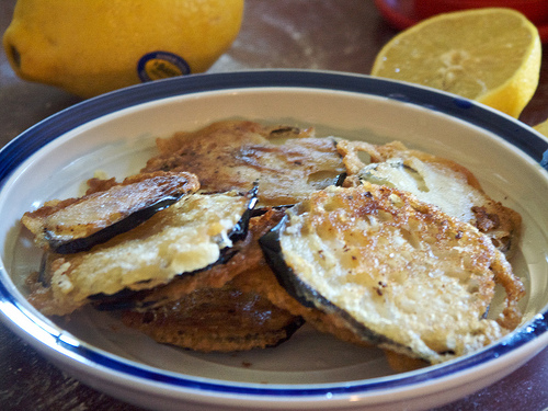 Fried Eggplants - Melitzanes Tiganites