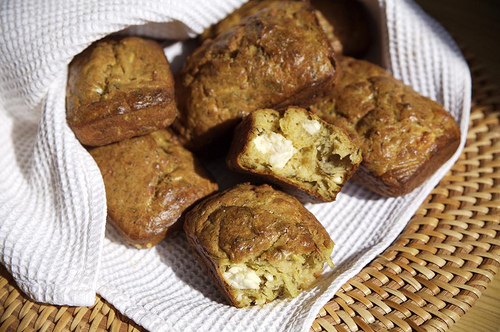 Zucchini Mini Bread - Psomakia me Kolokithakia