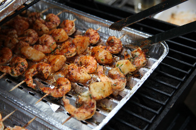 Grilled Shrimps - Garides Sti Shara