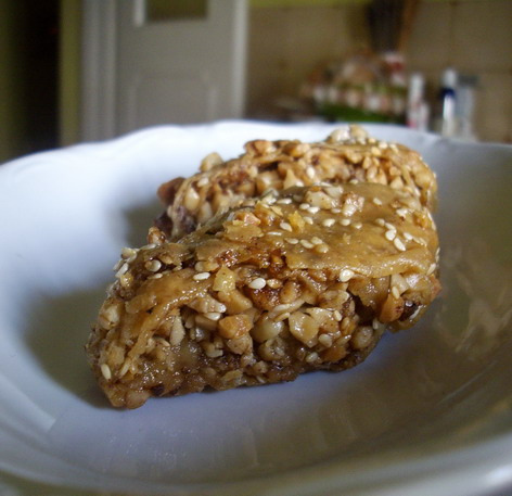 Almond- and Sesame-Stuffed Pastries from Laconia (Peloponessos)