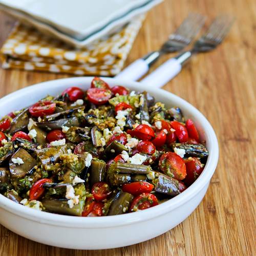 Eggplant, Feta and Tomato Salad