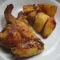 Lemon Garlic Chicken with Potatoes - Kotopoulo Skorthato